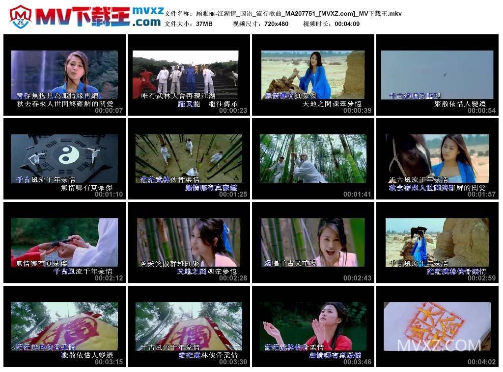 顾雅丽-江湖情_国语_流行歌曲_MA207751